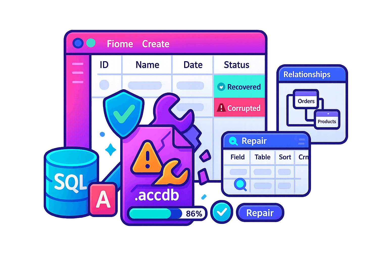 How to repair Access database file?
